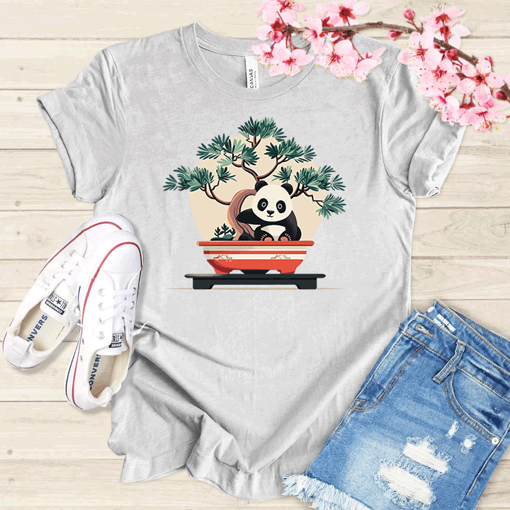 Panda et Bonsaï T-shirt