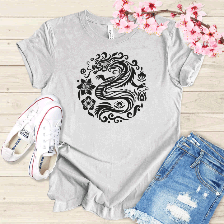 Fleur et Dragon T-shirt