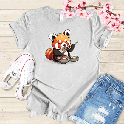 Panda et ramen T-shirt