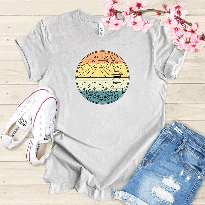 Paysage japonais T-shirt