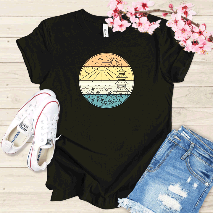 Paysage japonais T-shirt