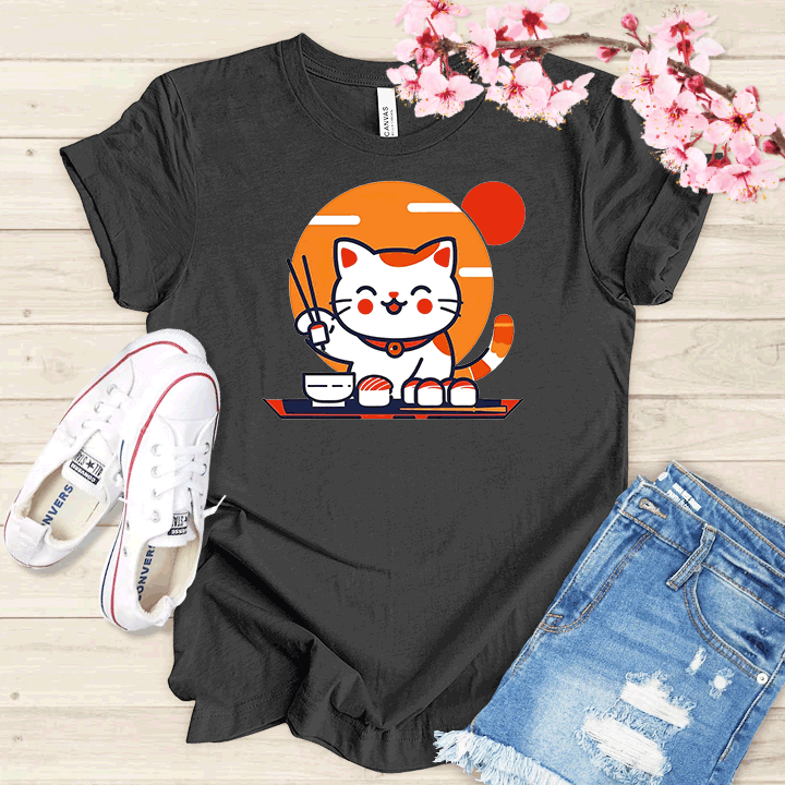 Chat et sushis T-shirt