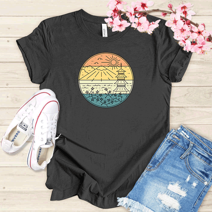 Paysage japonais T-shirt