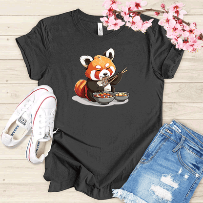 Panda et ramen T-shirt