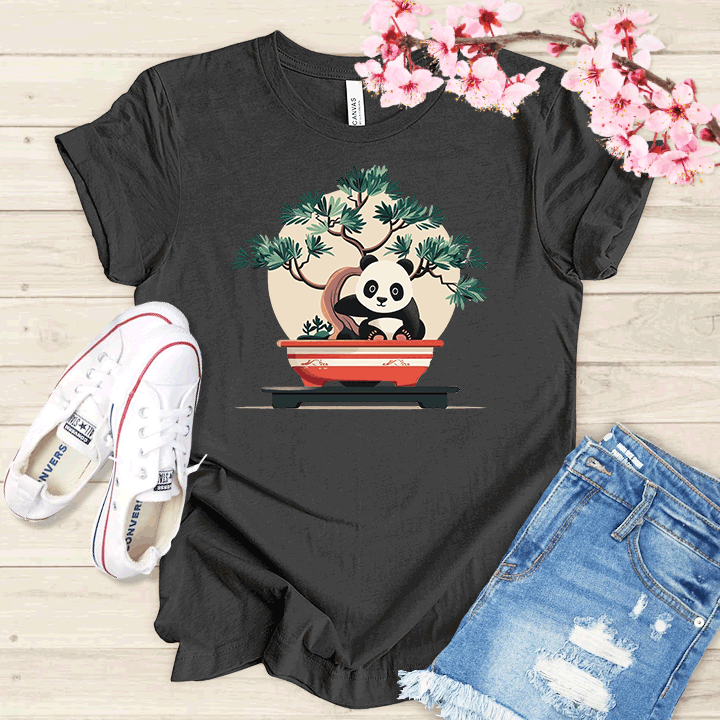 Panda et Bonsaï T-shirt
