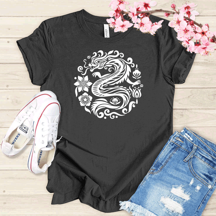 Fleur et Dragon T-shirt