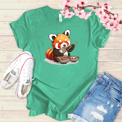 Panda et ramen T-shirt