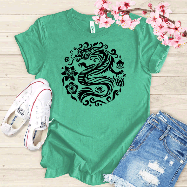 Fleur et Dragon T-shirt