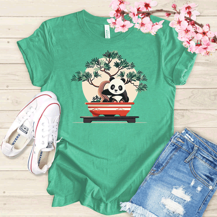 Panda et Bonsaï T-shirt