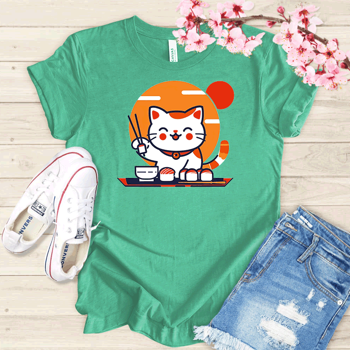 Chat et sushis T-shirt