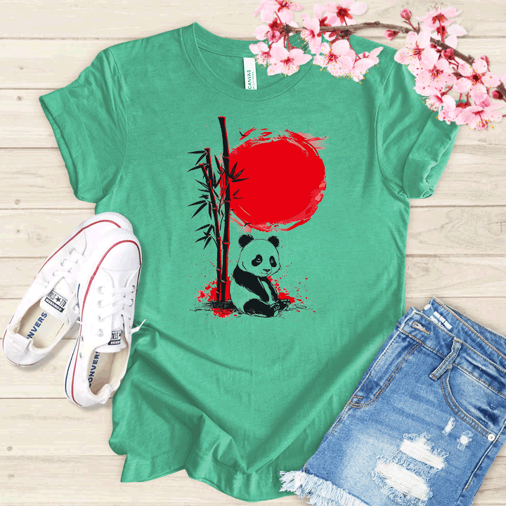 Panda et Bamboo T-shirt