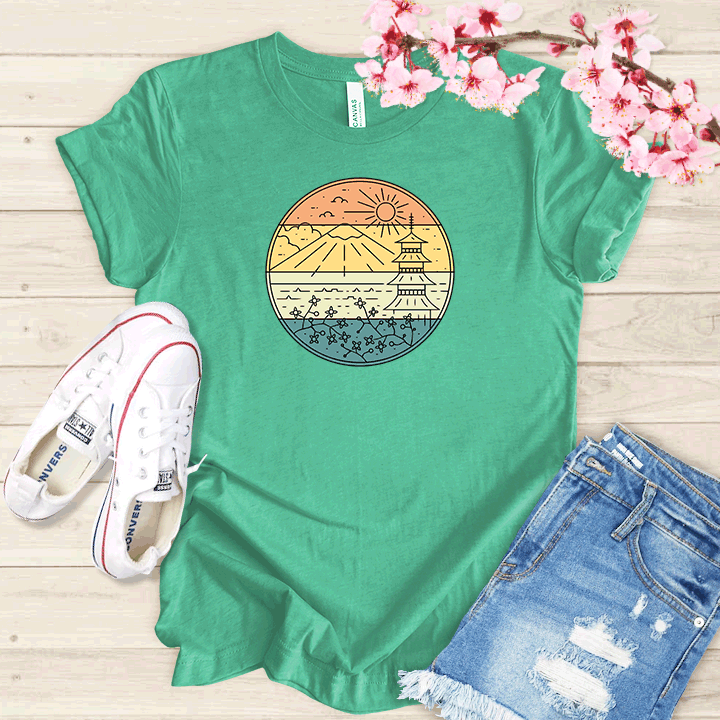 Paysage japonais T-shirt