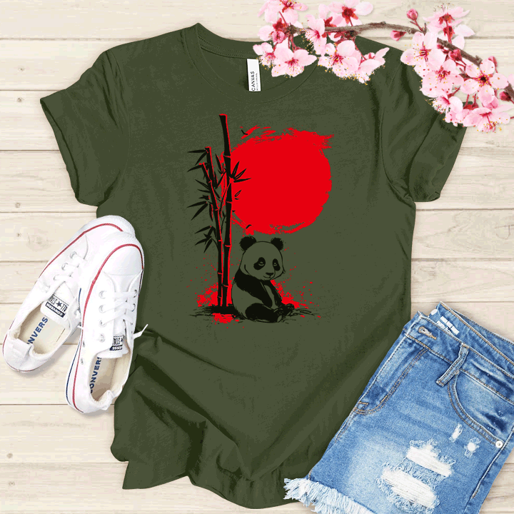 Panda et Bamboo T-shirt