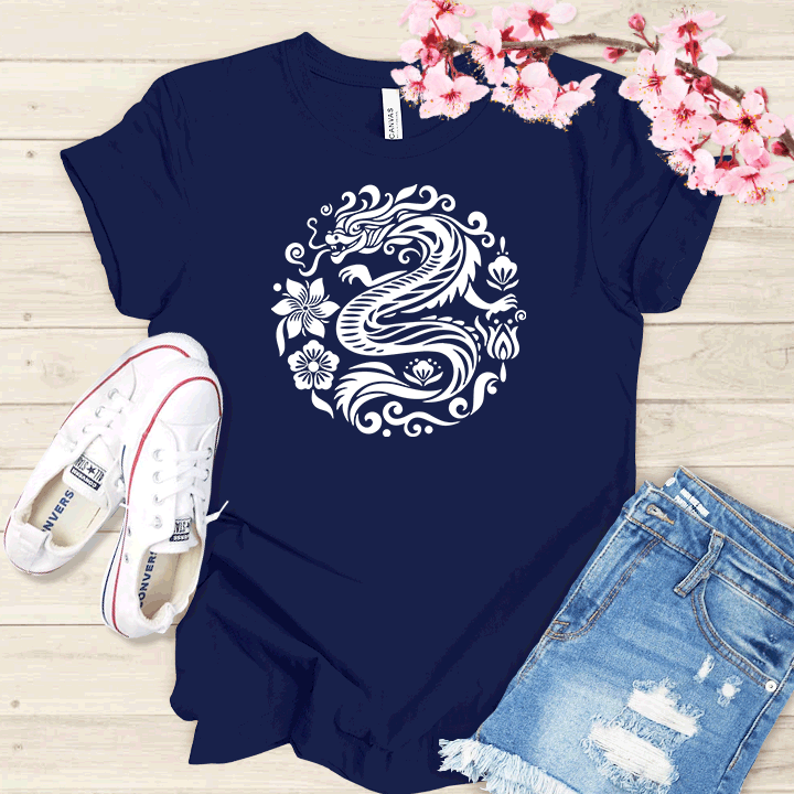 Fleur et Dragon T-shirt
