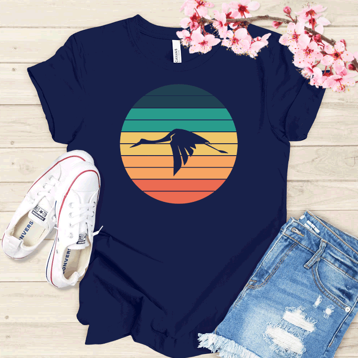 Grue dans le ciel T-shirt
