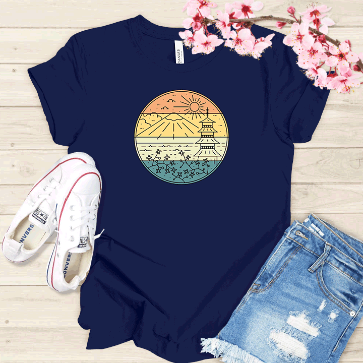Paysage japonais T-shirt