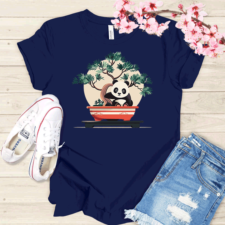 Panda et Bonsaï T-shirt