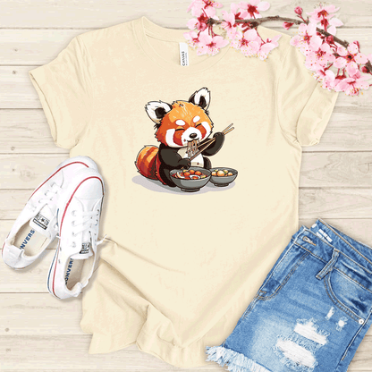 Panda et ramen T-shirt