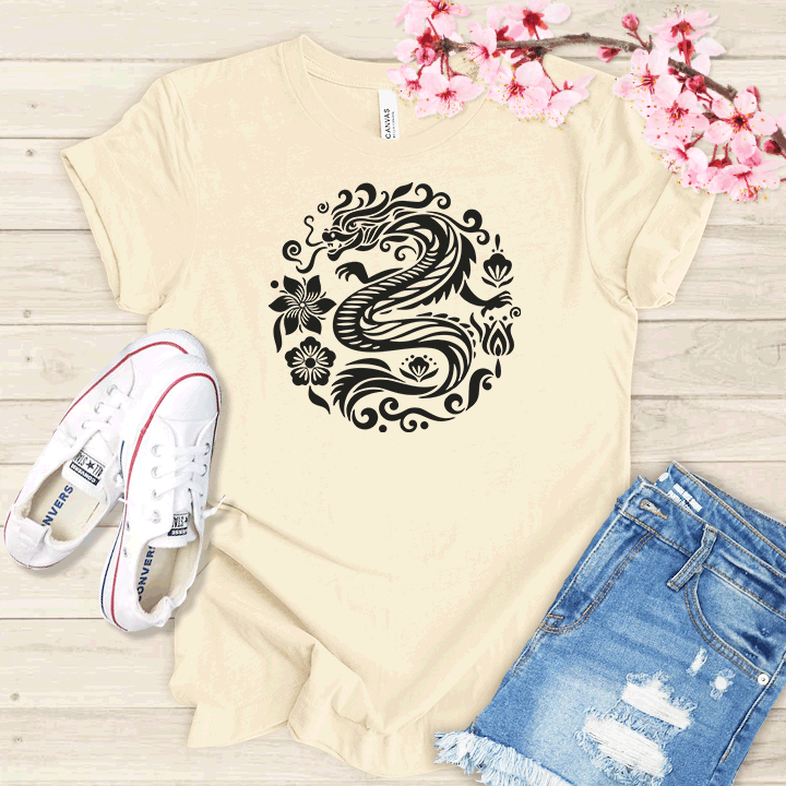 Fleur et Dragon T-shirt