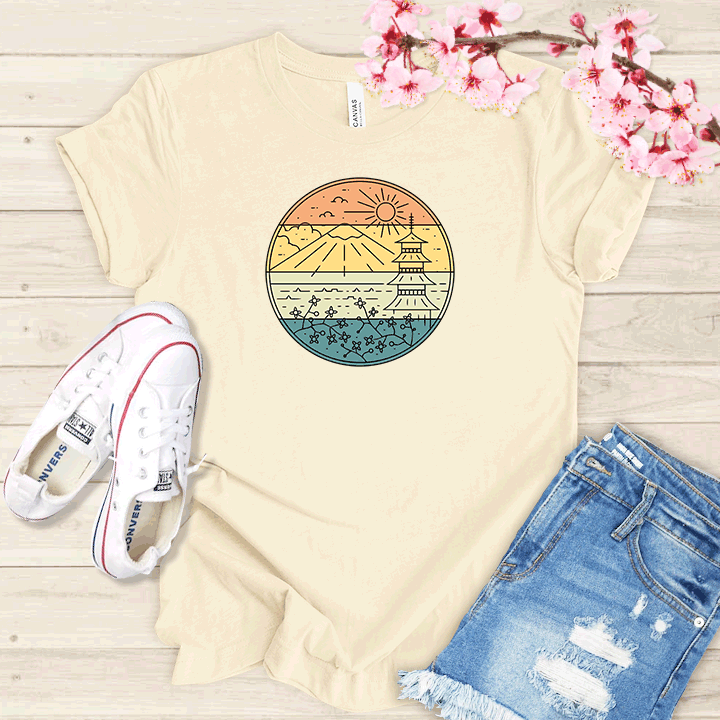 Paysage japonais T-shirt