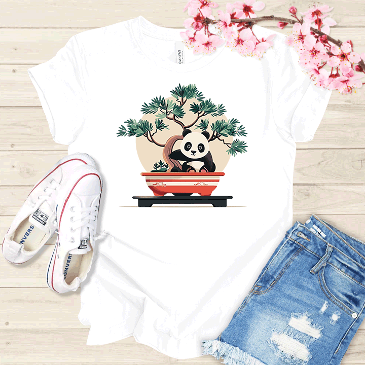 Panda et Bonsaï T-shirt