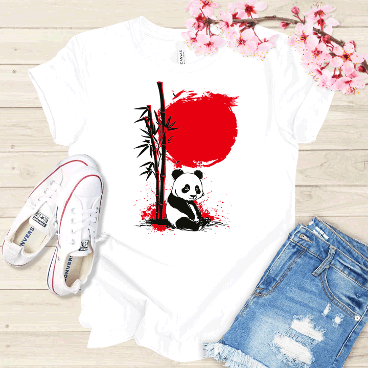 Panda et Bamboo T-shirt