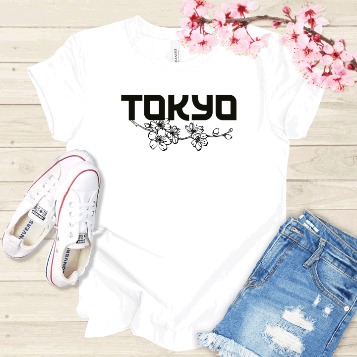 Tokyo et Branche de cerisier T-shirt